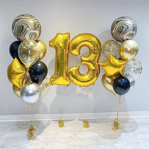 Шары на 13 лет мальчику арт. 00152