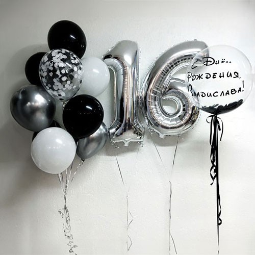 Шары на 16 лет девушке арт. 00181