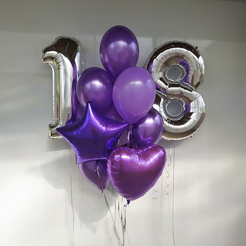 Шары на 18 лет девушке арт. 00205