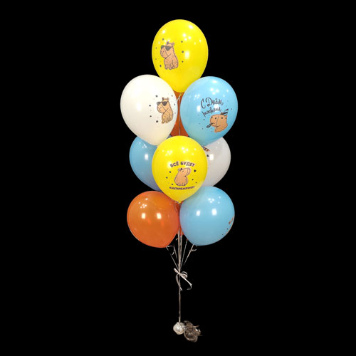 фонтан шаров с капибарой