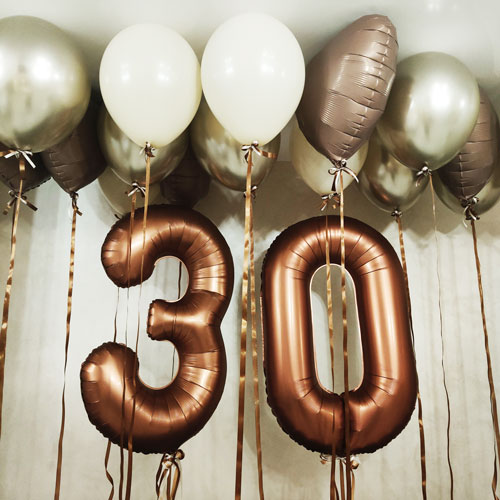 Шары на 30 лет